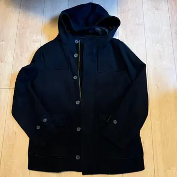 Green Label Relaxing 블랙 피 코트 M