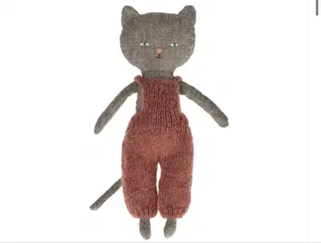 Maileg 메이 오버롤을 입은 아기 고양이