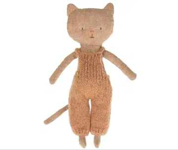 Maileg 메이 오버롤을 입은 아기 고양이