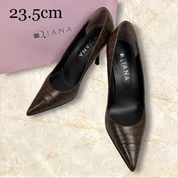 DIANA 다이애나 크로커다일 패턴 하이힐 펌프스 23.5