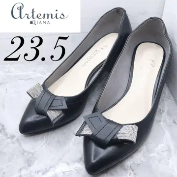 [ 81 ] DIANA 다이애나 블랙 리본 펌프스 포인티드 23.5