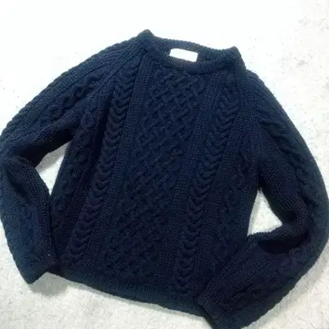 인버아란 아란 니트 1A 피셔맨 케이블 두꺼운 원단