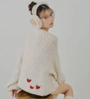 Chico 빅 케이블 루즈 미니 원피스