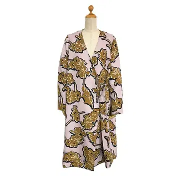 로이스크레용 플라워 프린트 코트