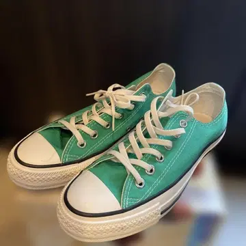 컨버스 그린 로우컷 스니커즈 24.5cm