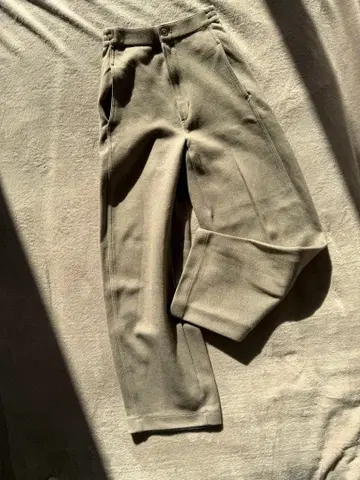 유니클로 와이드 핏 커브 저지 팬츠 XS 베이지