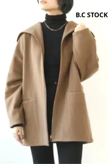 새상품 베이직 재고 지퍼 코트 울 코트 코쿤 코트