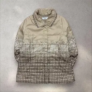 새상품급 리마 다운 자켓 그라데이션 컬러 고급 미세스 캐주얼