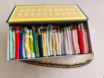 사와 레이스 타월 손수건 2025AW 컴플리트 박스 포함 총 26장 세트