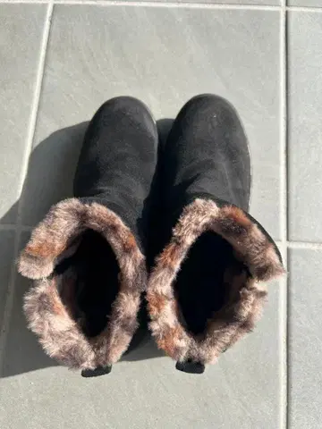 GLOBAL WORK 블랙 어그 부츠