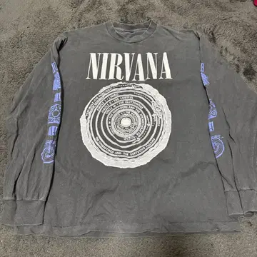NIRVANA 닐바나 롱 슬리브 티셔츠 구제 의류 부트