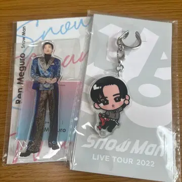 SnowMan 메구로 렌 아크릴 스탠드 & 스노치루 키링