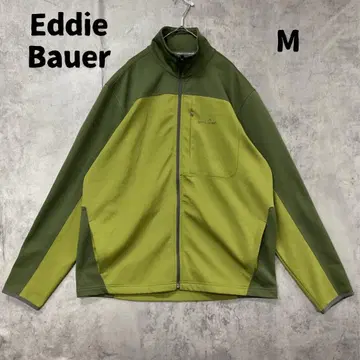 에디 바우어 저지 후드티 그린 풀 집업 절개 배색 M [ 7762 ]