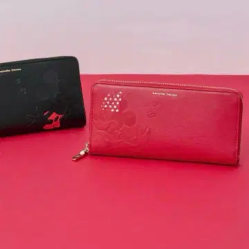 완판 사만다 타바사 [ 미니 마우스 ] 컬렉션 장지갑 소가죽