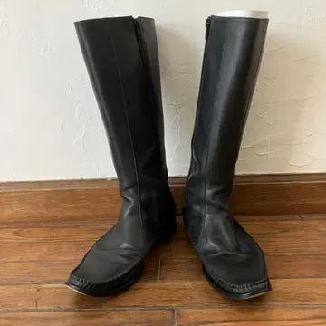 츠모리 치사토 워크 롱 부츠 블루 그레이 23.5