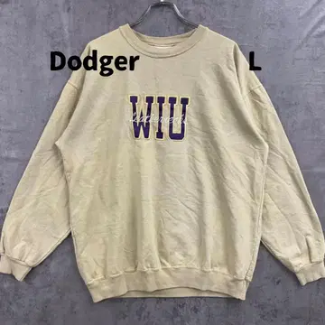 도저 베이지 맨투맨 칼리지 로고 WIU 프린트 L [ 5828 ]