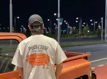 PORKCHOP GARAGE PORK BACK TEE (GRAY) 반팔