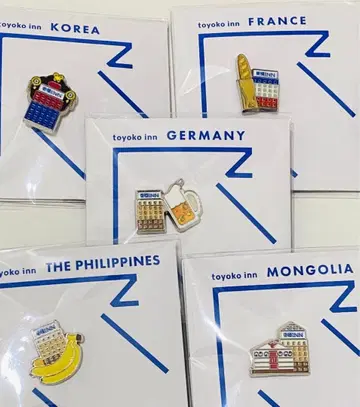 토요코인 호텔 핀 배지 해외 5개국