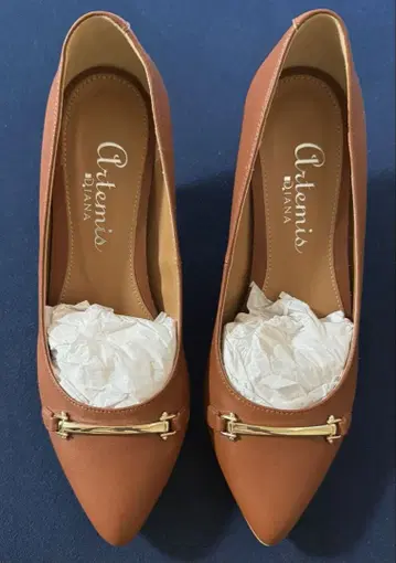 Artenis 브라운 스틸레토 펌프스 다이애나 23.5cm