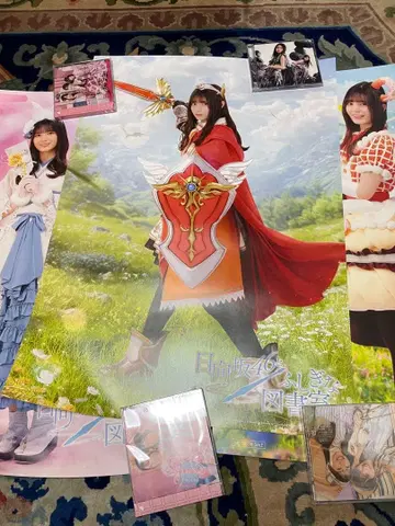 히나타자카 히나토쇼 코사카 나오 용사 멜틴 설날 토끼 포스터 세트