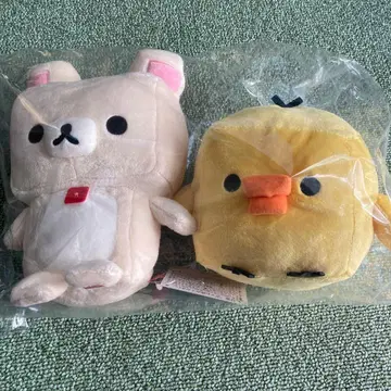 리락쿠마 게이밍 봉제 인형 세트 코리락쿠마 키이로이토리 (카쿠카쿠)