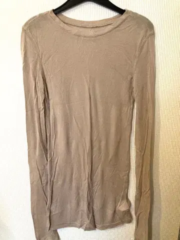 SeaRoomlynn 시어 티셔츠 베이지 모카 롱 T 시루무린