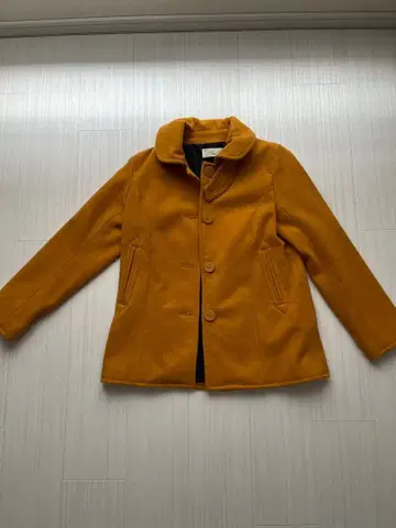 울 혼방 머스타드 자켓