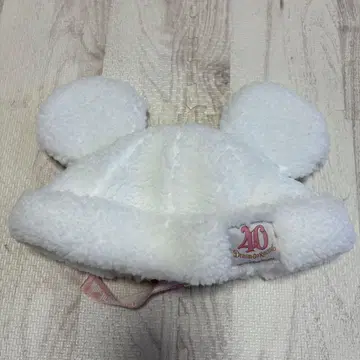 디즈니 귀 달린 화이트 캡 프리 사이즈