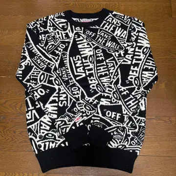 VANS 올 패턴 오버 니트