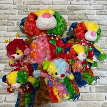 하우스텐보스 한정판 레인보우 플라워 베어 6체 세트