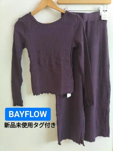 택 포함 미사용 새상품 BAYFLOW 베이플로우 니트 팬츠 셋업
