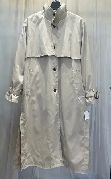 [ GYLE ] 스탠드 카라 코트/M/그레이지