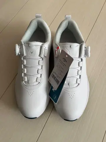 화이트 골프화 다이얼식