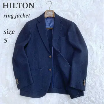 새상품급 링자켓 별주 힐튼 페더 자켓 홉색 트위드