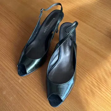 WASHINGTON 오픈토 슬링백 샌들 블랙