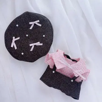 인형 옷 하피누이 치비누이 치비스토 딸기 초코 리본 베레모