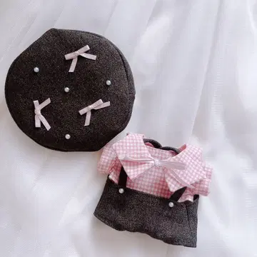 인형 옷 하피누이 치비누이 치비스토 딸기 초코 리본 베레모