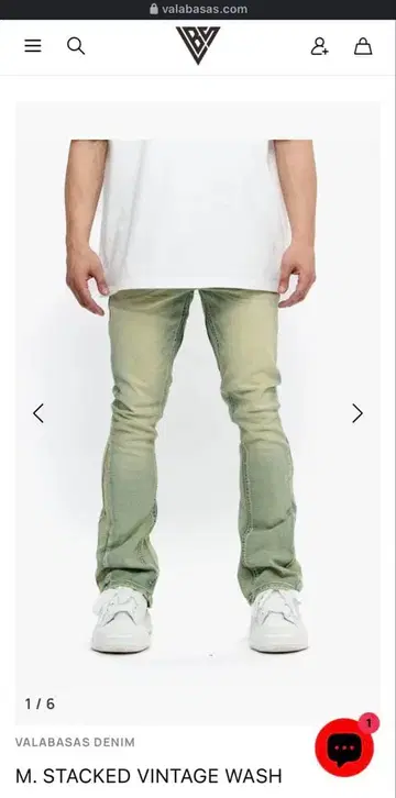 VALABASAS DENIM M. STACKED VINTAGE WASH