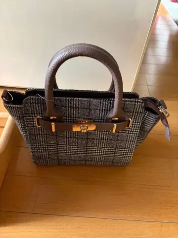 글렌체크 패턴 숄더백
