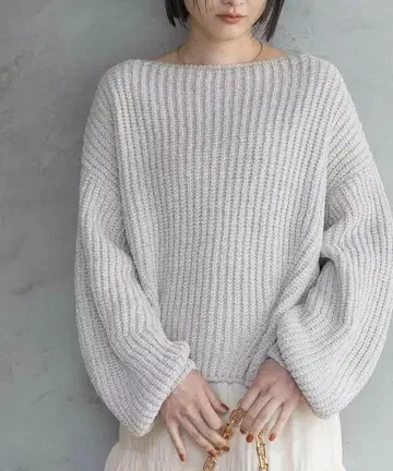 크리미 니트 / 아파트 바이 로리즈