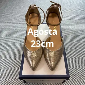 Agosto 골드 스틸레토 펌프스 23cm