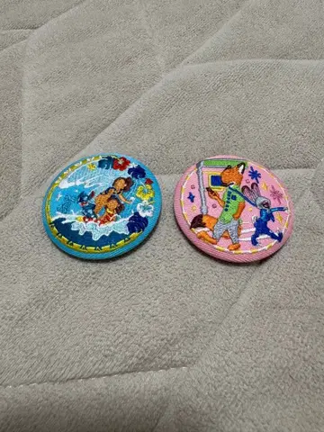 Disney Characters 자수 캔뱃지 비스킷 2 캔뱃지