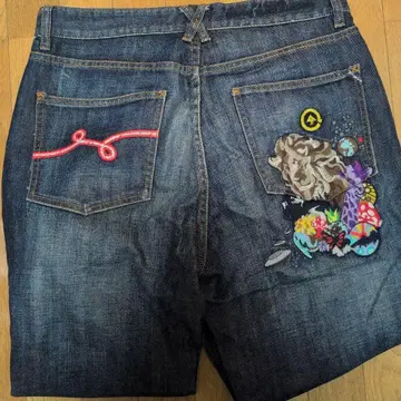 LRG 청바지 자수 데님 34