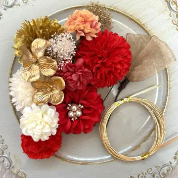 성인식 졸업식 시치고산 사전 촬영 머리 장식