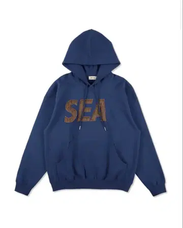 WIND AND SEA 네이비 후드티 L 사이즈