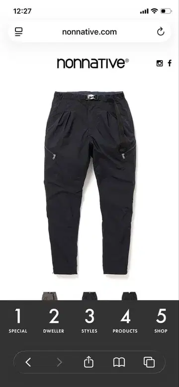 새상품급 nonnative hiker easy pants
