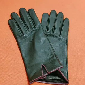 [ 23구 ] 여성용 천연 가죽 장갑 블랙 사이즈 23