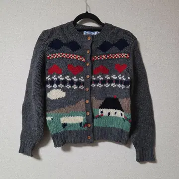 CAMBRIDGE SPIRIT 켄브릿지 스피릿 레트로 니트 그레이