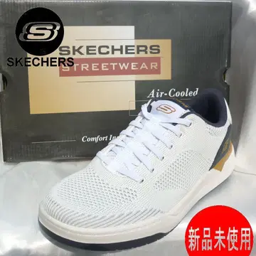 새상품 26.5cm (26cm 상당) 스케쳐스 코리스 도셋 화이트 슬립온