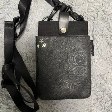 AGILITY 천연 가죽 숄더백 블랙